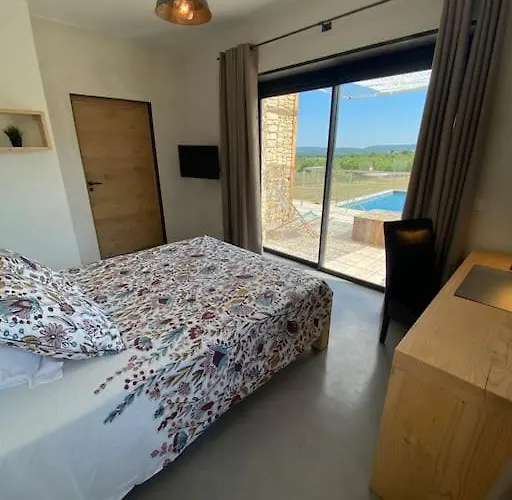 Mas Piralet Ardeche En Pierre Piscine 6*12 Pool House Equipe فندق *